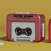 Vintage Style | Mini Retro Cassette Tape Recorder Keychain