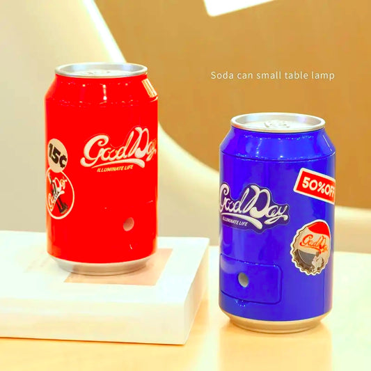 Soda Can Shape LED Table Lamp with Built-In Sharpener
