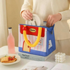 Cute House Cartoon Thermal Insulated Lunch Bag | Portable Canvas Picnic Tote for Kids