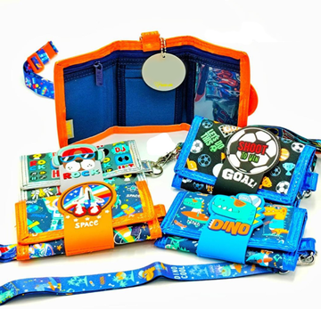 Kids Cartoon Tri-Fold Wallet Durable & Stylish