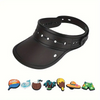 Trendy Open Top Sun Protection Hat for Beach & Travel