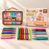 24-Shade Creative Acrylic Marker Set | Washable & Reusable