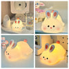 Cute Soft Silicone Bunny Night Lamp