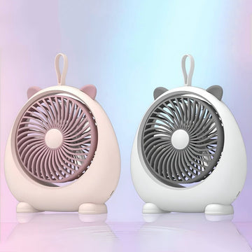 Travel-Ready 3-Speed Portable Desk Fan
