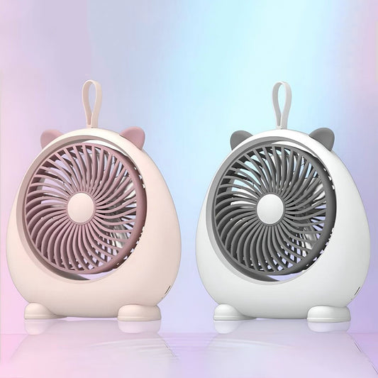 Travel-Ready 3-Speed Portable Desk Fan