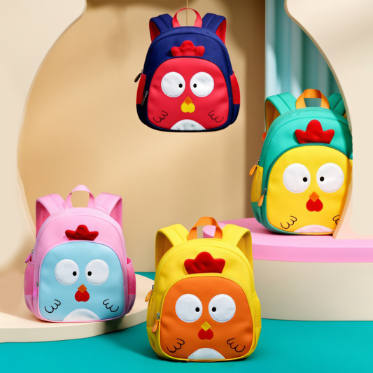 3D Cartoon Children School Bag | Kids Daycare Bag with Chest Buckle