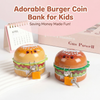 Cute Burger Shaped Metal Piggy Bank