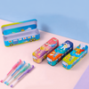 Bus Shaped Double-Layer Metal Pencil Box