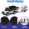 Mini Remote Control Alloy 1:64 RC Truck with Detachable Trailer