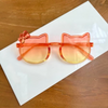Cute Kitty Face Gradient Sunglasses | Plastic Novelty Glasses for Girls