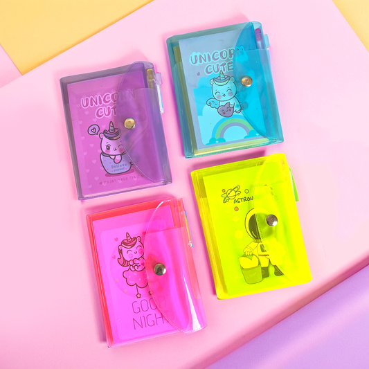 Foldable Pocket Notebook with Pen