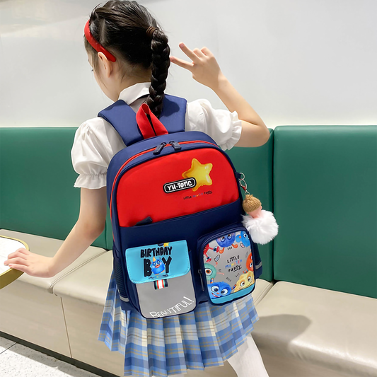 Kids' School Backpack with Breathable Back & Chest Buckle