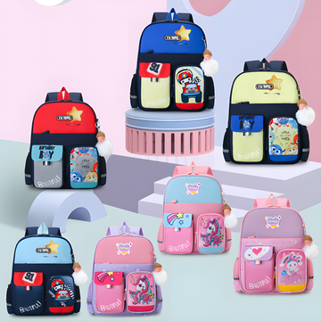 Kids' School Backpack with Breathable Back & Chest Buckle