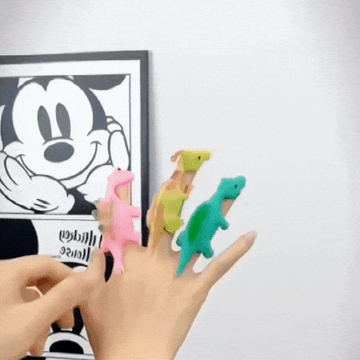 Stretchy Dinosaur Finger Slingshot