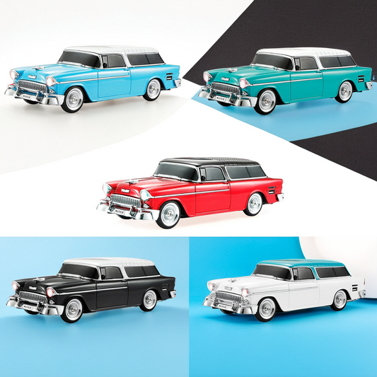 WSTER WS1955 Vintage Car Bluetooth Speaker with FM Radio & LED Lights