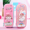 Stylish 3D EVA Bunny & Girl Themed Pencil Case