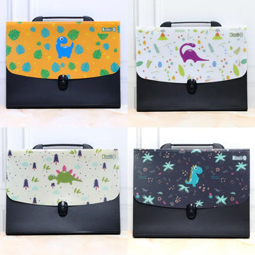 Dino File Folder – Secure Push Lock Organizer