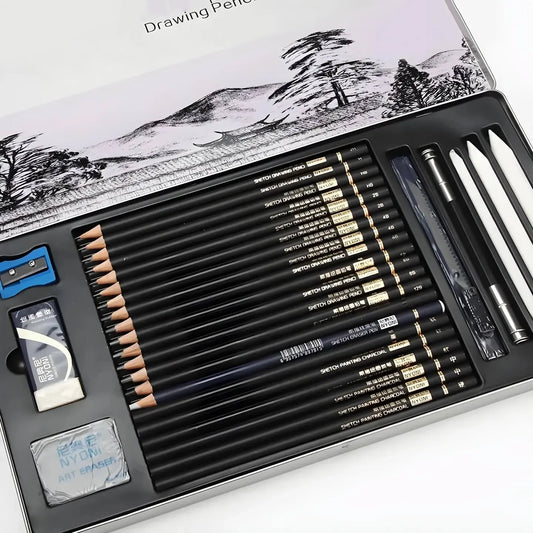 29pcs Sketching & Drawing Pencil Art Tool Kit