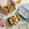Kawaii O Cute 2 Grid 800ml Stainless Steel Lunch Box