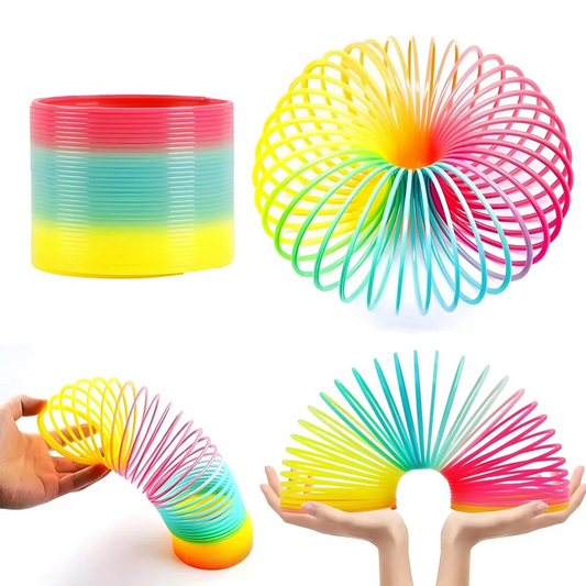 Colorful Magic Rainbow Spring Toy for Kids | Classic Bouncy Coil
