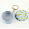 Fruit Round Mini Metal Tin Box Keychain