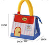 Cute House Cartoon Thermal Insulated Lunch Bag | Portable Canvas Picnic Tote for Kids