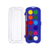 Portable 12-Color Solid Watercolor Paint Set with Brush