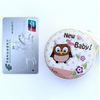 Cute Owl Round Tin Coin Pouch