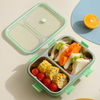 Kawaii O Cute 2 Grid 800ml Stainless Steel Lunch Box