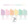 6-in-1 Popsicle Shaped Highlighters ✨ | Cute Multicolor