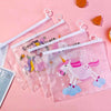 Unicorn Multipurpose Transparent Zipper Pouch