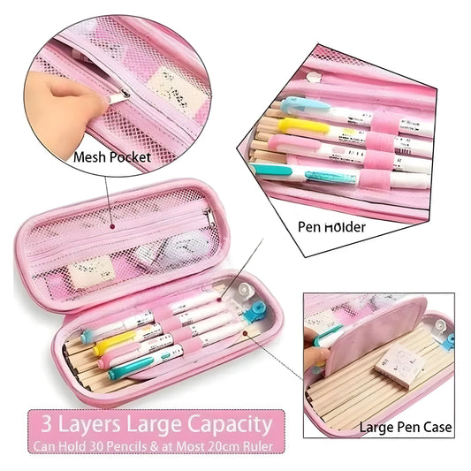 3D Embossed EVA Sweet Bunny Girl Pencil Case