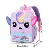 3D Unicorn & Dino Kids Polyester School Bag