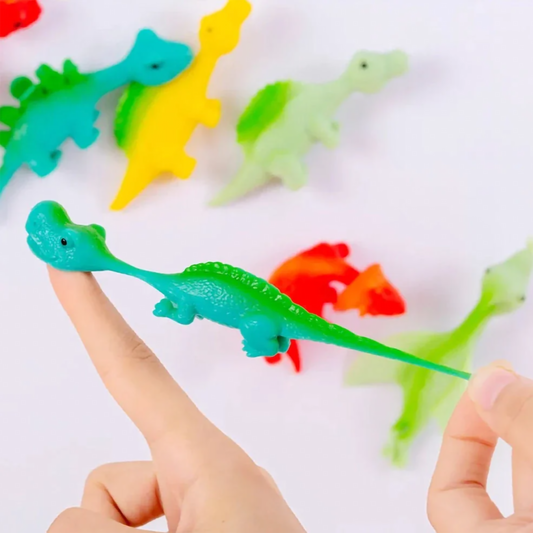 Stretchy Dinosaur Finger Slingshot
