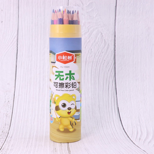 Cute Cartoon 24-Color Pencil Tube