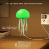 Rechargeable jellyfish lamp with USB-C charging connection