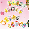 Kids' Press-On Decorative Nails Tips Pack of 12