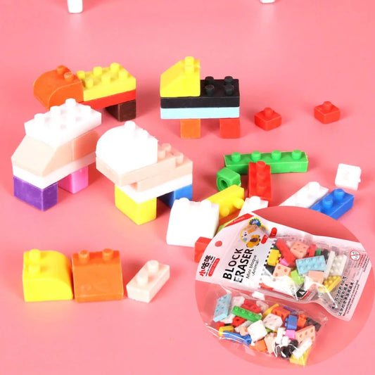 Mini Building Block Erasers