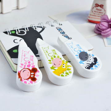 Cute Cartoon Animal Correction Tape | Portable Whiteout Roller