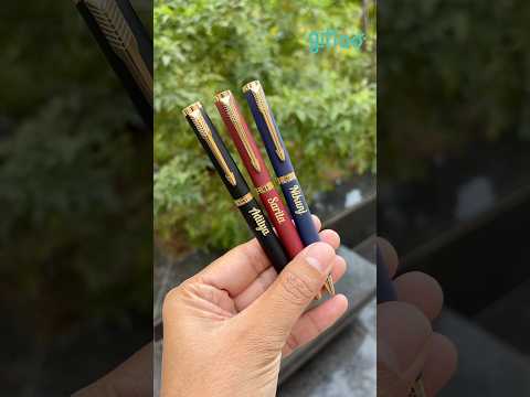 (Video thumbnail): Custom engraved matte finish pen – product video – Giftoo.in