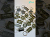 Customizable Rectangular Metal Keychain