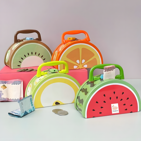 Metal Fruit Slice Piggy Bank