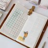 Artistic Grid Pattern Sticky Notes | 14x5cm Aesthetic Pastel Memo Pad