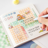 Artistic Grid Pattern Sticky Notes | 14x5cm Aesthetic Pastel Memo Pad