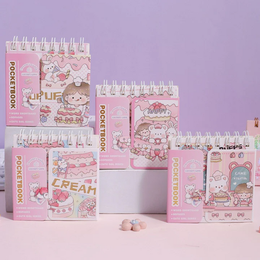 Kawaii Mini Spiral Daily Planner Notebook