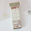 Artistic Grid Pattern Sticky Notes | 14x5cm Aesthetic Pastel Memo Pad