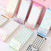 Artistic Grid Pattern Sticky Notes | 14x5cm Aesthetic Pastel Memo Pad