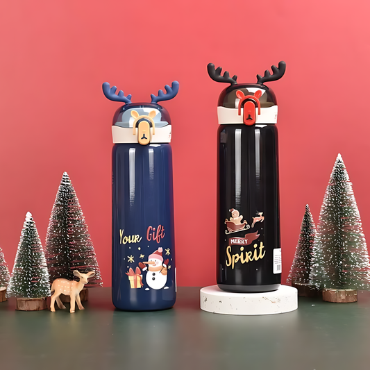 Christmas Edition Stainless Steel Vacuum Bottle (440ml)