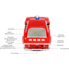 Retro Dodge Challenger 1968 Car Speaker | USB, FM, Bluetooth & LED Light