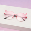 Cute Bear Ear Rimless Gradient Sunglasses | Trendy Plastic Glasses for Kids